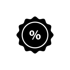 Poster - discount icon, vector flat black trendy style illustration for web and app..eps