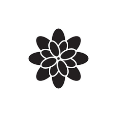 Aufkleber - Flower icon Vector flat ,Black trendy style illustration for web and app..eps