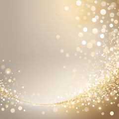 Wall Mural - classic ivory white bokeh background with subtle golden shimmer