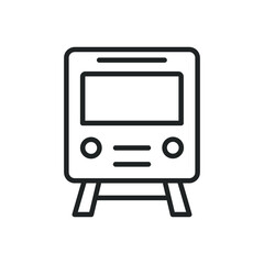 Wall Mural - metro thin line icons. editable stroke and perfect pixel on transparent background