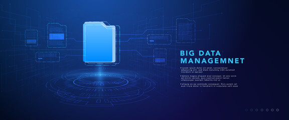 Leinwandbilder - Big Data Visualization. futuristic technology abstract background. Abstract futuristic curve digital line design.Modern futuristic design. technology.Vector illustration.
