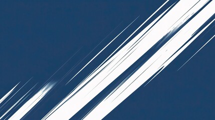 Poster - Dynamic Navy Blue Abstract Background with Diagonal Lines