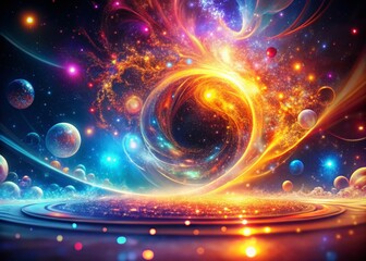 Poster - Surreal HD Animation: Particle Landscape Formation - Abstract Nature Scene