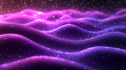Poster - flowing waves in vibrant orange and blue create a dynamic pattern with radiant light effects and smo