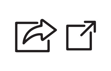 Fototapete - Share icon set. Share arrow, link, arrow symbol. button connection illustration sign collection. vector illustration eps 10.
