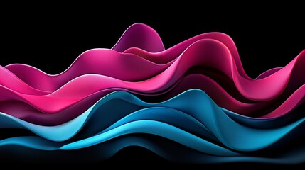Poster - abstract surrealism with bold color palette, dynamic interplay of vibrant hues, fluid shapes merging