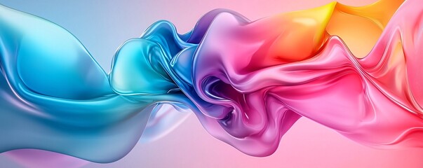 Poster - abstract surreal fluidity, hypnotic interplay of molten colors, high-energy composition, deep contra