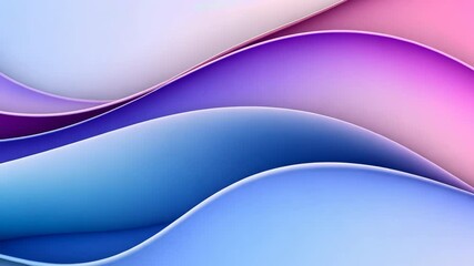 Poster - a colorful wave with a blue and pink background