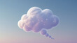 © Pixel Nomad - Thought Bubble Cloud in the Sky Symbolizing Vanishing Ideas and Fleeting Inspiration