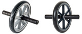 Two abdominal exercise wheels on a transparent background