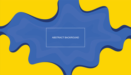 Aufkleber - Yellow or blue dyamic textured background. abstract background modern style. wave blend minimal layout