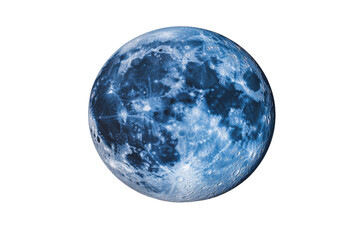 Wall Mural - large blue moon in the sky, isolated