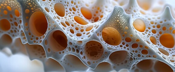 Poster - Abstract Organic Structure with Porous Texture