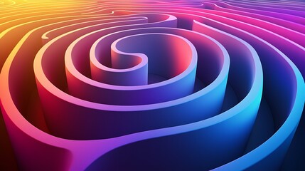 Poster - Abstract Swirling Gradient Background Design