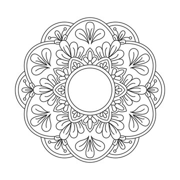 Colorful Relaxation Flower Mandala Art Pages