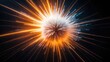 © CreativeBro - High-energy explosion set against a black background