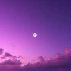 Wall Mural - moon and clouds