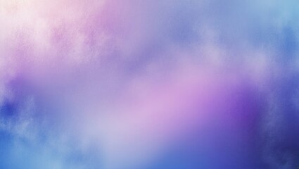 Poster - blue purple white gradient background with blurred grainy noise texture for art product design, soci