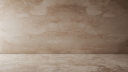 Poster - Modern brown limestone texture backdrop in white light, polished empty wall covering. Luxury brown concrete stone tabletop view concept, seamless grunge rustic marble slab.