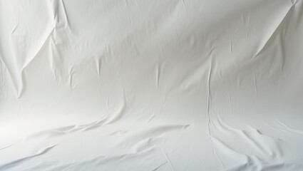 Poster - Felt soft rough white textile material background texture close-up. Empty fabric background in white.