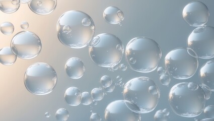 Poster - bubbles oil abstract backdrop