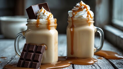 Poster - Creamy caramel milkshake