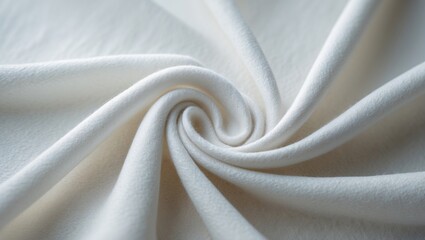 Poster - Felt white soft and rough textile material backdrop texture close-up, blank white fabric background.