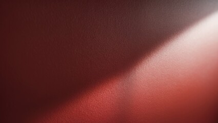 Poster - Close-up of an empty red textured wall featuring shadows. Sparse background and texture.