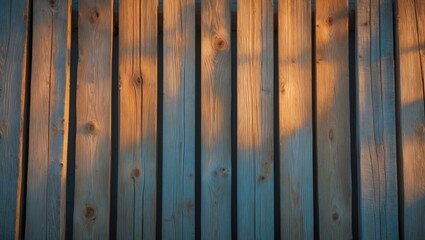 Aufkleber - Brut wooden boards planks forming a natural wood surface background in a wall fence.