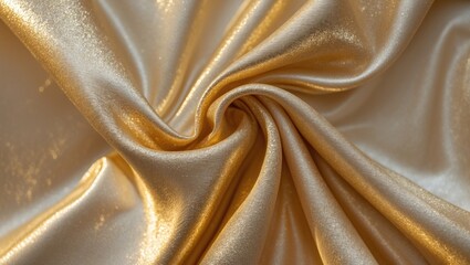 Poster - Elegant Gold Fabric Texture with Subtle Shine