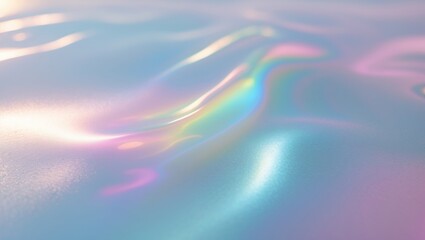 Aufkleber - Refraction of light through glass creates glare on a surface with rainbow colors.