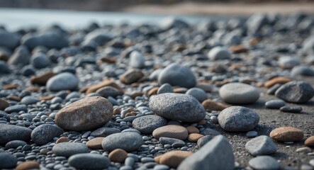 Poster - River stones are boulders of typically uneven size that are sourced from rivers or mountains.