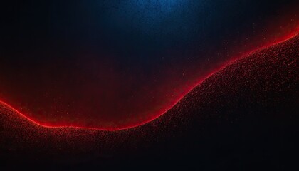 Poster - 3D abstract background with glowing flowing waves with particles
1