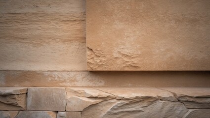 Poster - Details of sandstone texture backdrop. Beautiful sandstone surface.