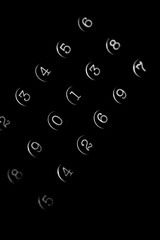 Poster - Background of numbers. from zero to nine. Numbers texture. Finance data concept. Mathematic. Seamless pattern with numbers. financial crisis concept. Business success.