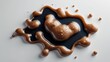 © Seyyar - Spilled dark stout beer puddle featuring foam, isolated on white background, viewed from above, clipping path.