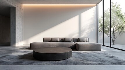 Poster - Modern Minimalist Living Room Interior Design
