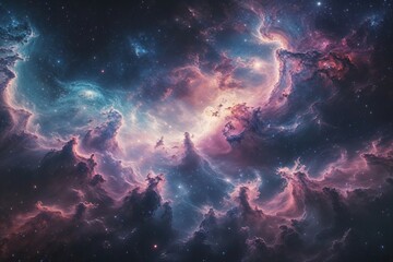 dreamlike surreal nebula and cosmic galaxy imagery