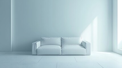 Poster - Modern Minimalist Sofa in Bright Room