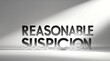 © DavoeAnimation - Expression of reasonable suspicion captured in striking typography on a simple background