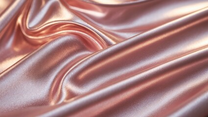 Poster - Pink, rose gold foil backdrop featuring a bronze elegance metallic plate texture glitter wallpaper. Rose gold surface.