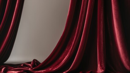 Aufkleber - Closeup perspective of the curtain for background.