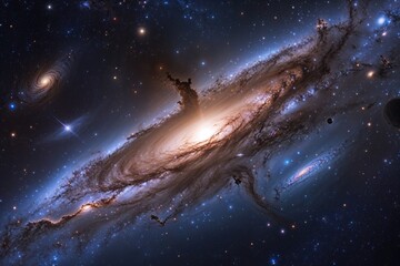 Wall Mural - discovering the andromeda galaxy unveiling cosmic wonders in astronomy