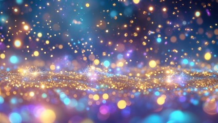 Poster - background of abstract sparkling lights