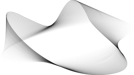Poster - Rounded square line with blending modern. Technology style, future, science, digital. Overlay vector lines