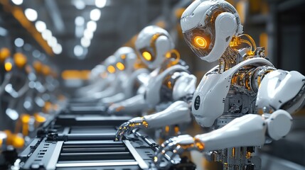 Poster - A robotic assembly line using human-inspired bionic technology.
