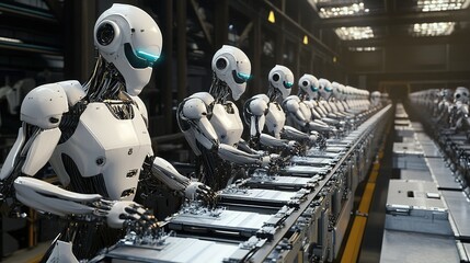 Poster - A robotic assembly line using human-inspired bionic technology.