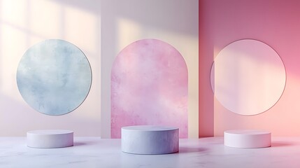 Poster - Pastel Product Display Background Mockup