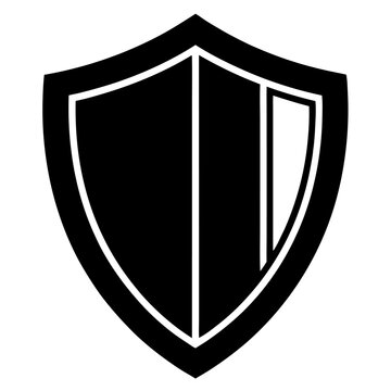 shield Vector Shilhouette icon set