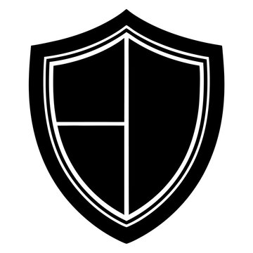 shield Vector Shilhouette icon set